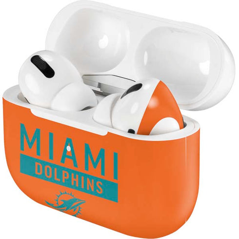NFL Miami Dolphins Orange Performance Series Apple AirPods Pro Skin